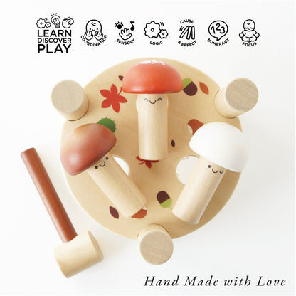 Woodland Mushroom Hammer Game - Toby Tiger UK