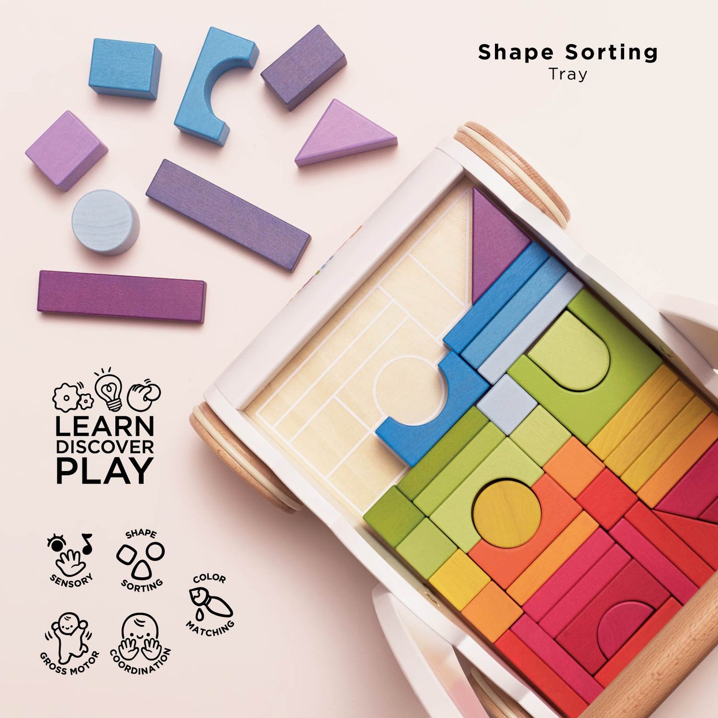Rainbow Baby Walker & Puzzles - Toby Tiger UK