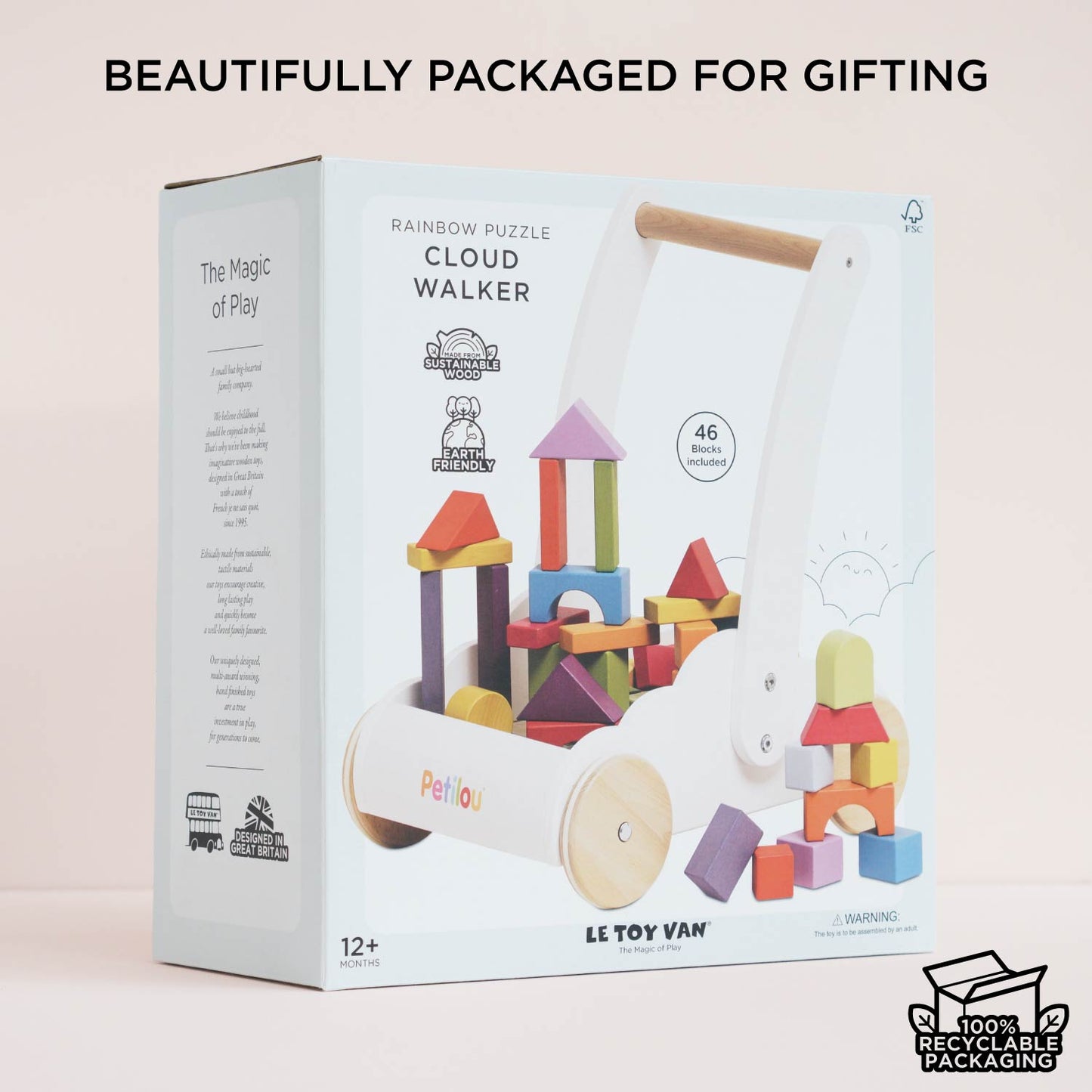 Rainbow Baby Walker & Puzzles - Toby Tiger UK