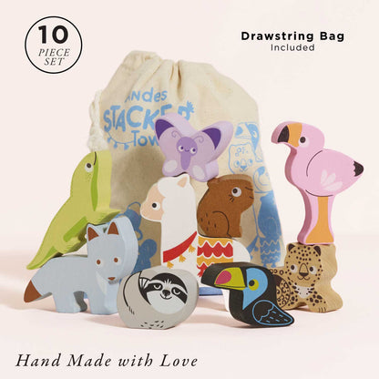 Andes Stacking Animals & Bag - Toby Tiger UK