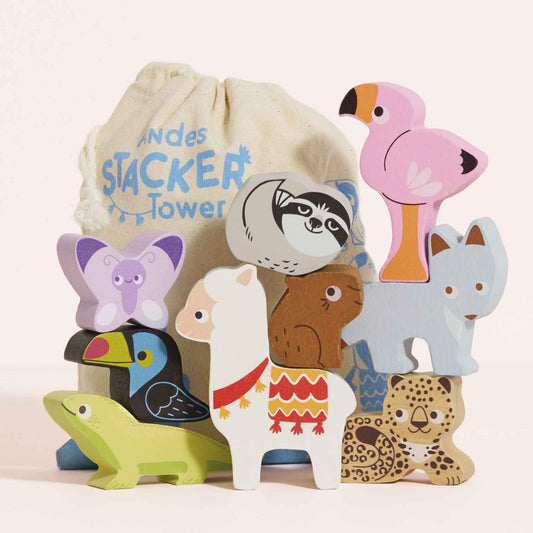 Andes Stacking Animals & Bag - Toby Tiger UK