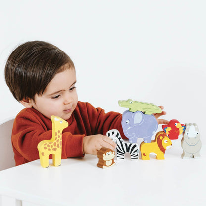African Safari Stacking Animals & Bag - Toby Tiger UK