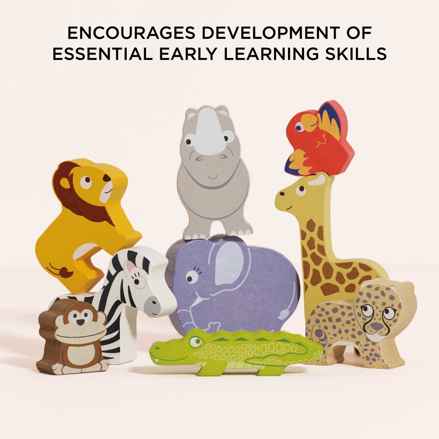African Safari Stacking Animals & Bag - Toby Tiger UK