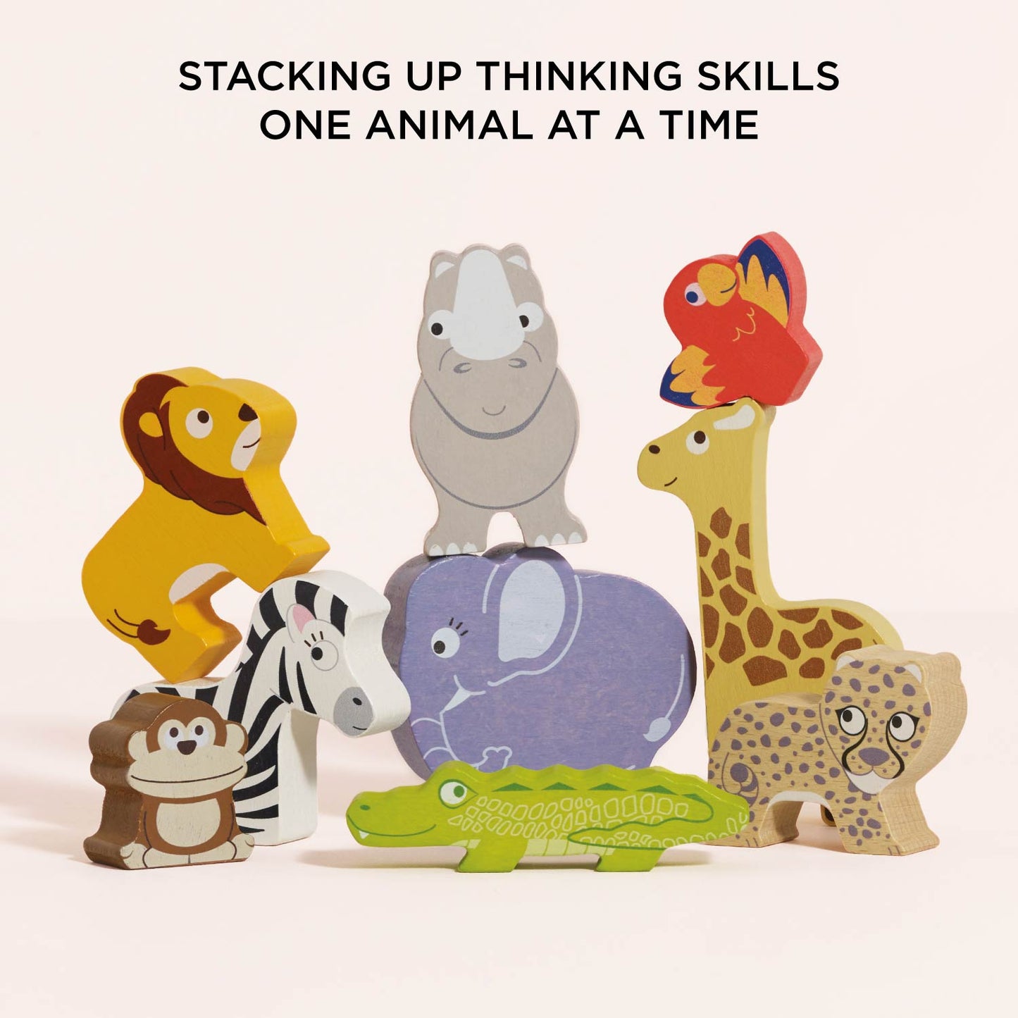 African Safari Stacking Animals & Bag - Toby Tiger UK