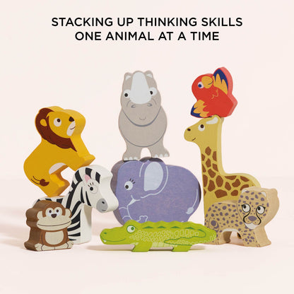 African Safari Stacking Animals & Bag - Toby Tiger UK