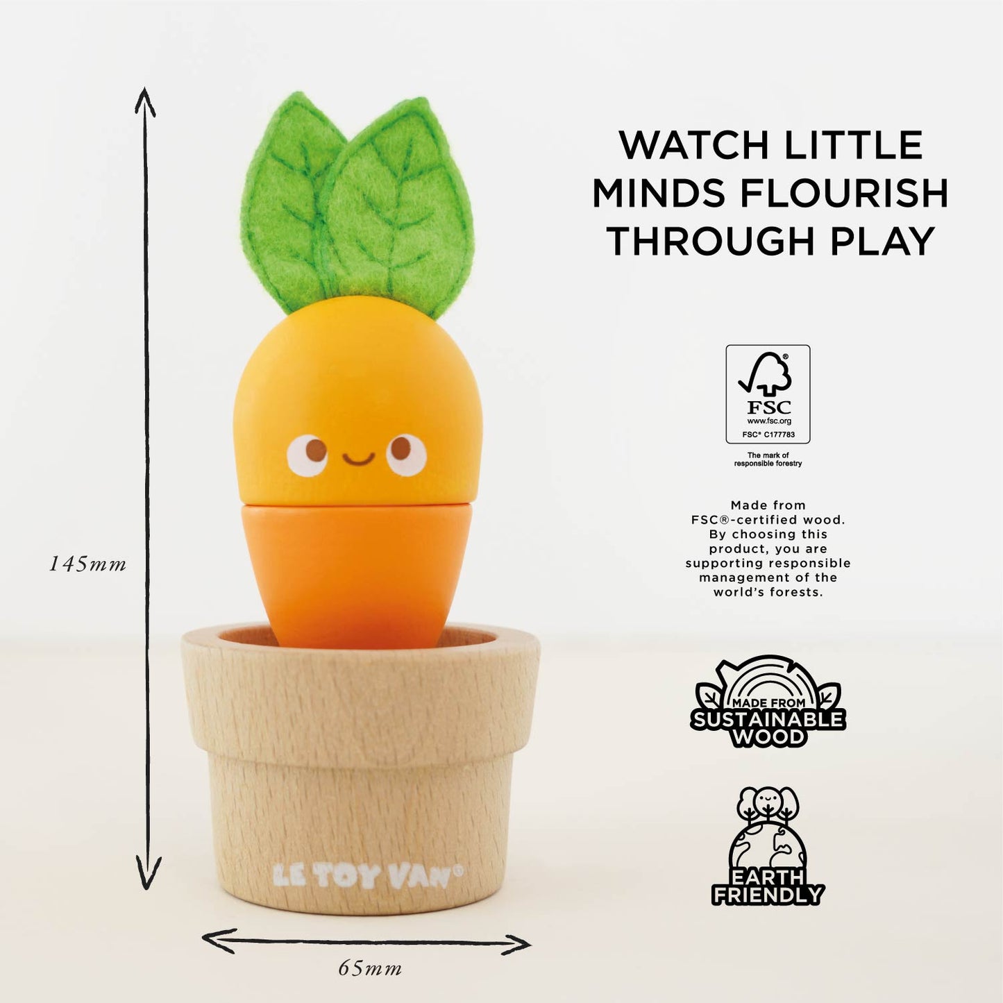 Stacking Wooden Veggies - Toby Tiger UK
