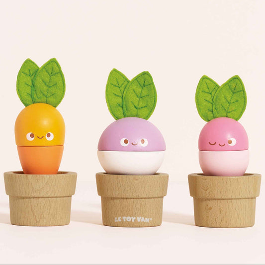 Stacking Wooden Veggies - Toby Tiger UK