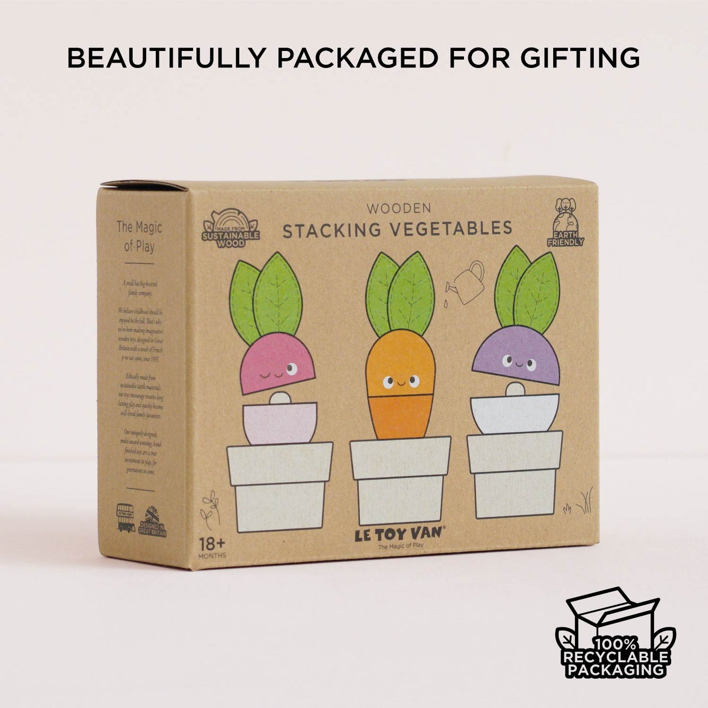 Stacking Wooden Veggies - Toby Tiger UK