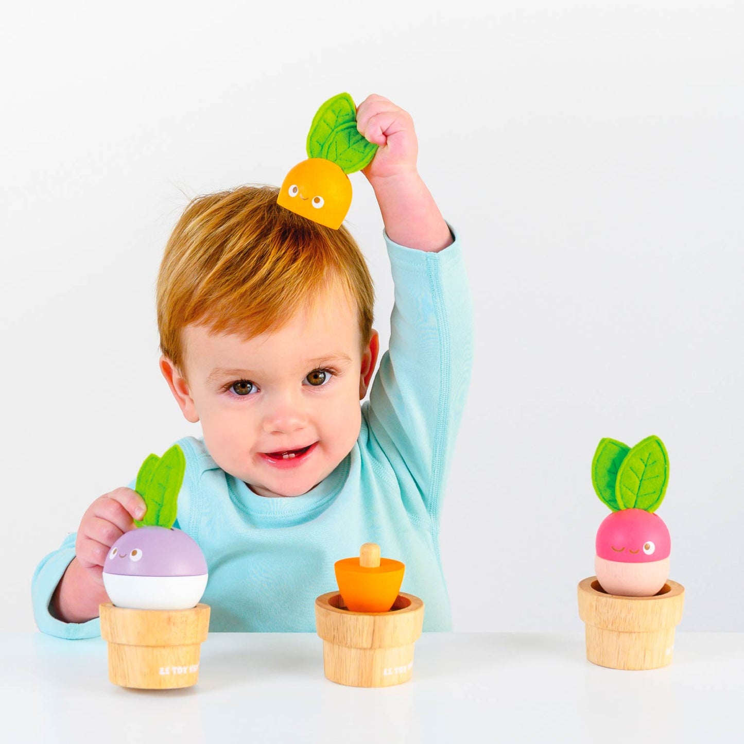 Stacking Wooden Veggies - Toby Tiger UK
