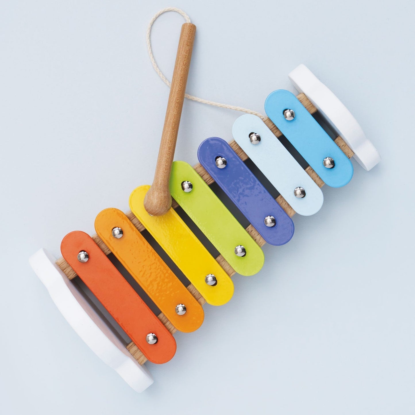 Rainbow Wooden Xylophone - Toby Tiger UK