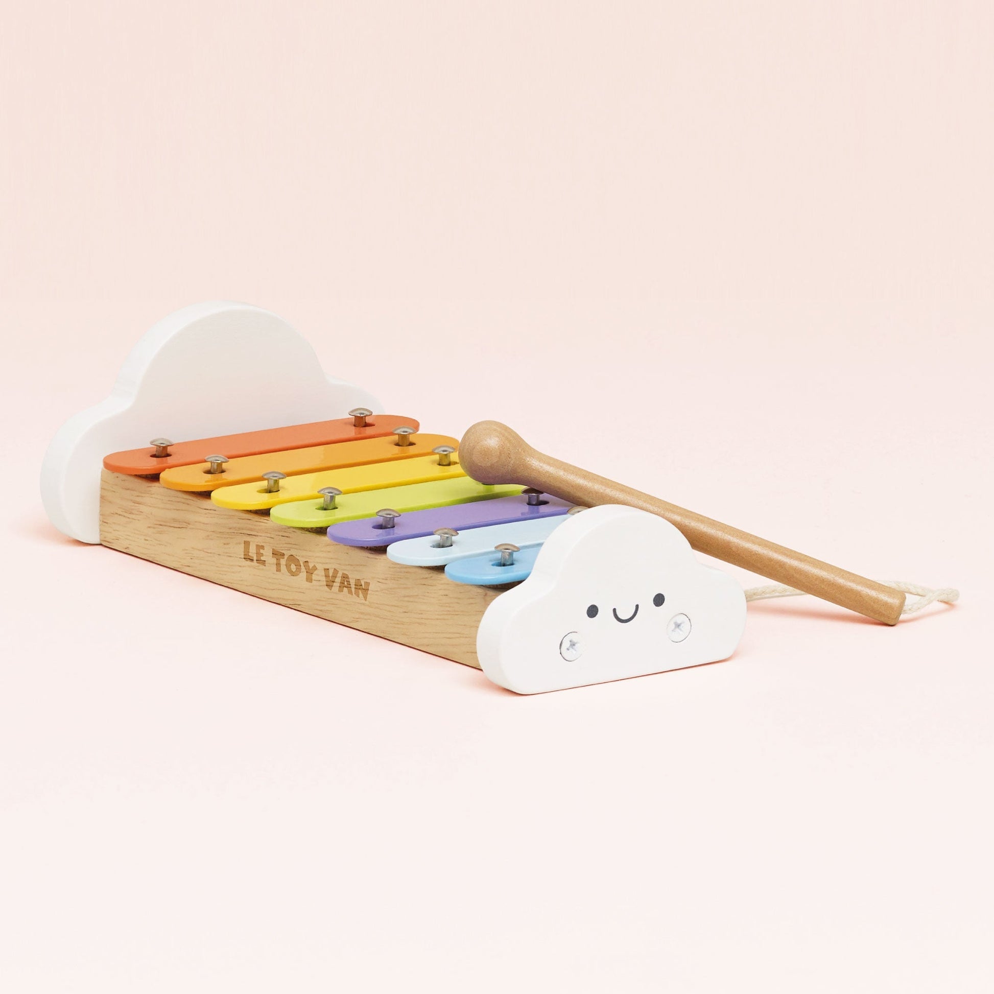Rainbow Wooden Xylophone - Toby Tiger UK