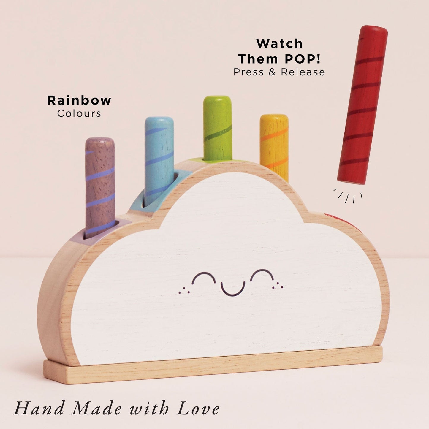 Rainbow Cloud Pop-up Toy - Toby Tiger UK