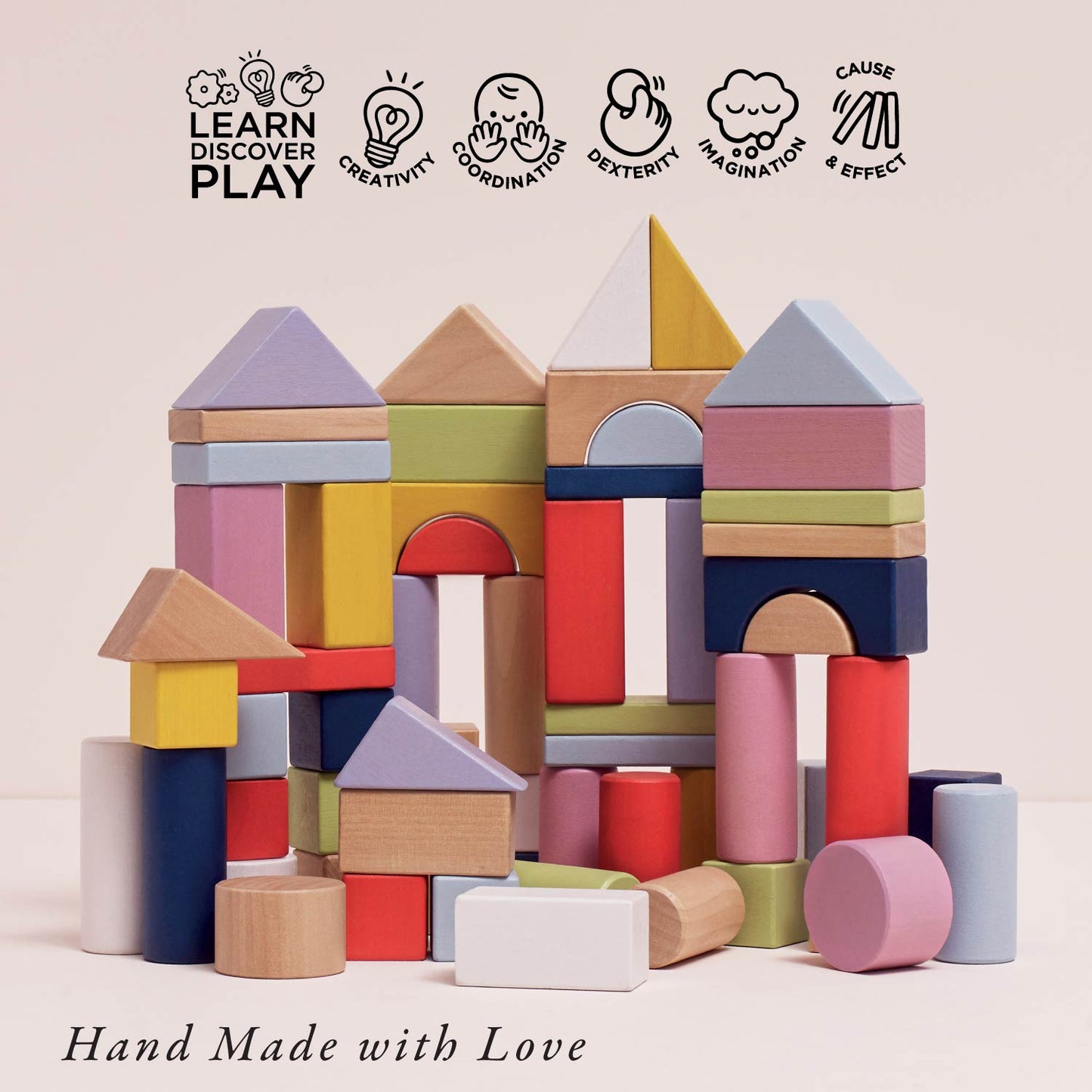 Colourful Building Blocks - Toby Tiger