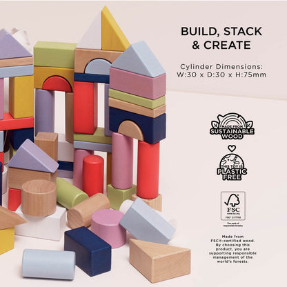 Colourful Building Blocks - Toby Tiger