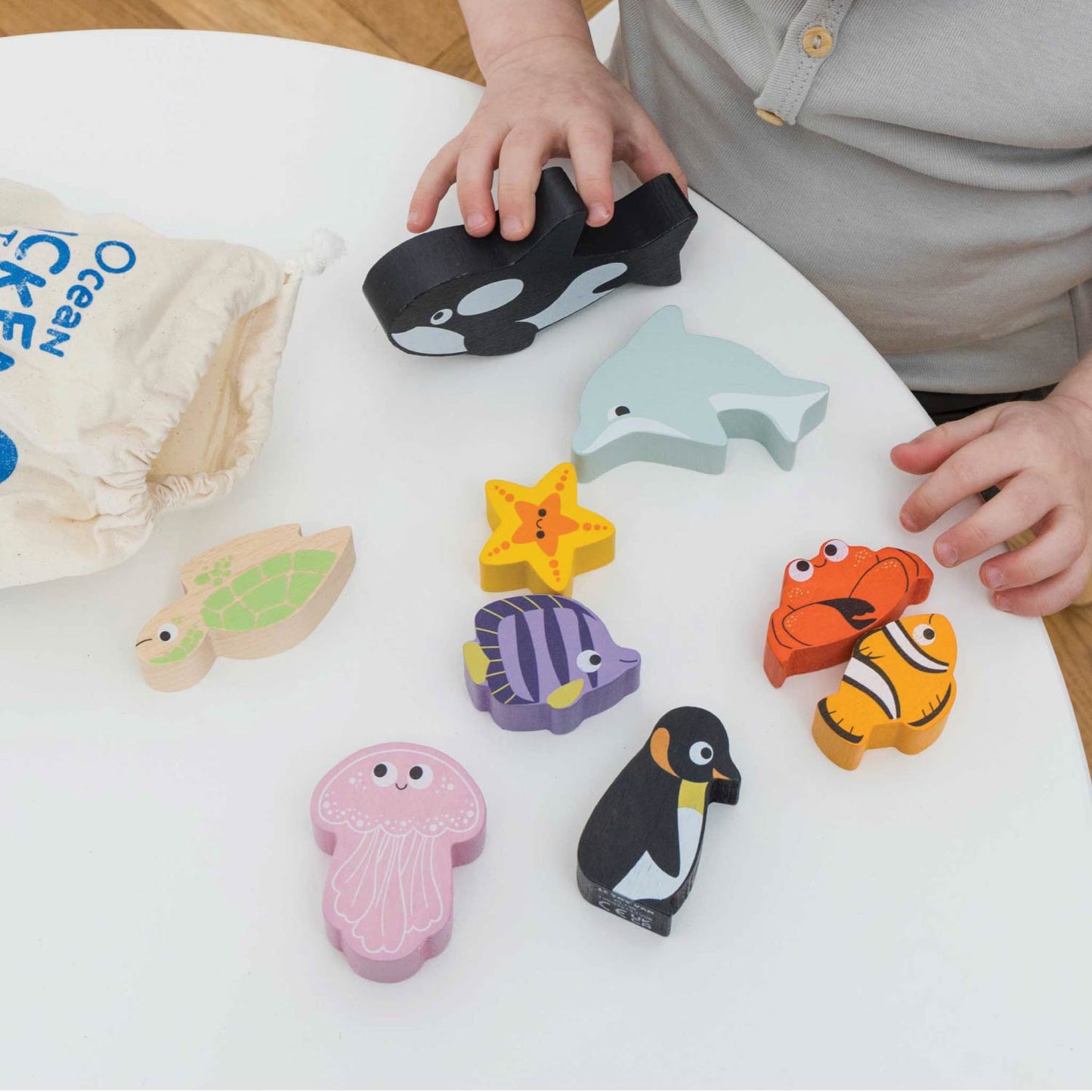 Ocean Life Stacking Animals & Bag - Toby Tiger UK