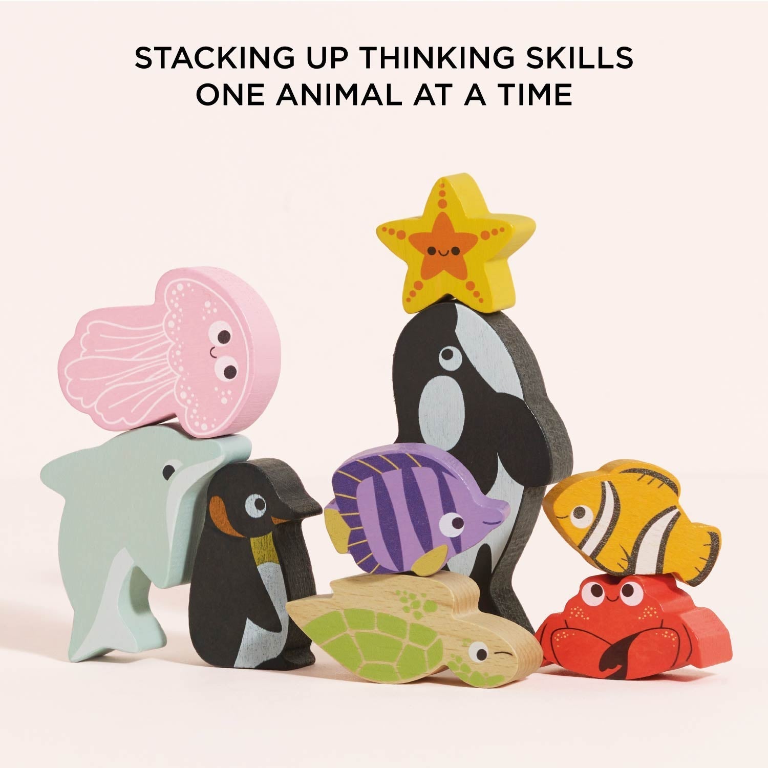 Ocean Life Stacking Animals & Bag - Toby Tiger UK