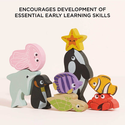 Ocean Life Stacking Animals & Bag - Toby Tiger UK