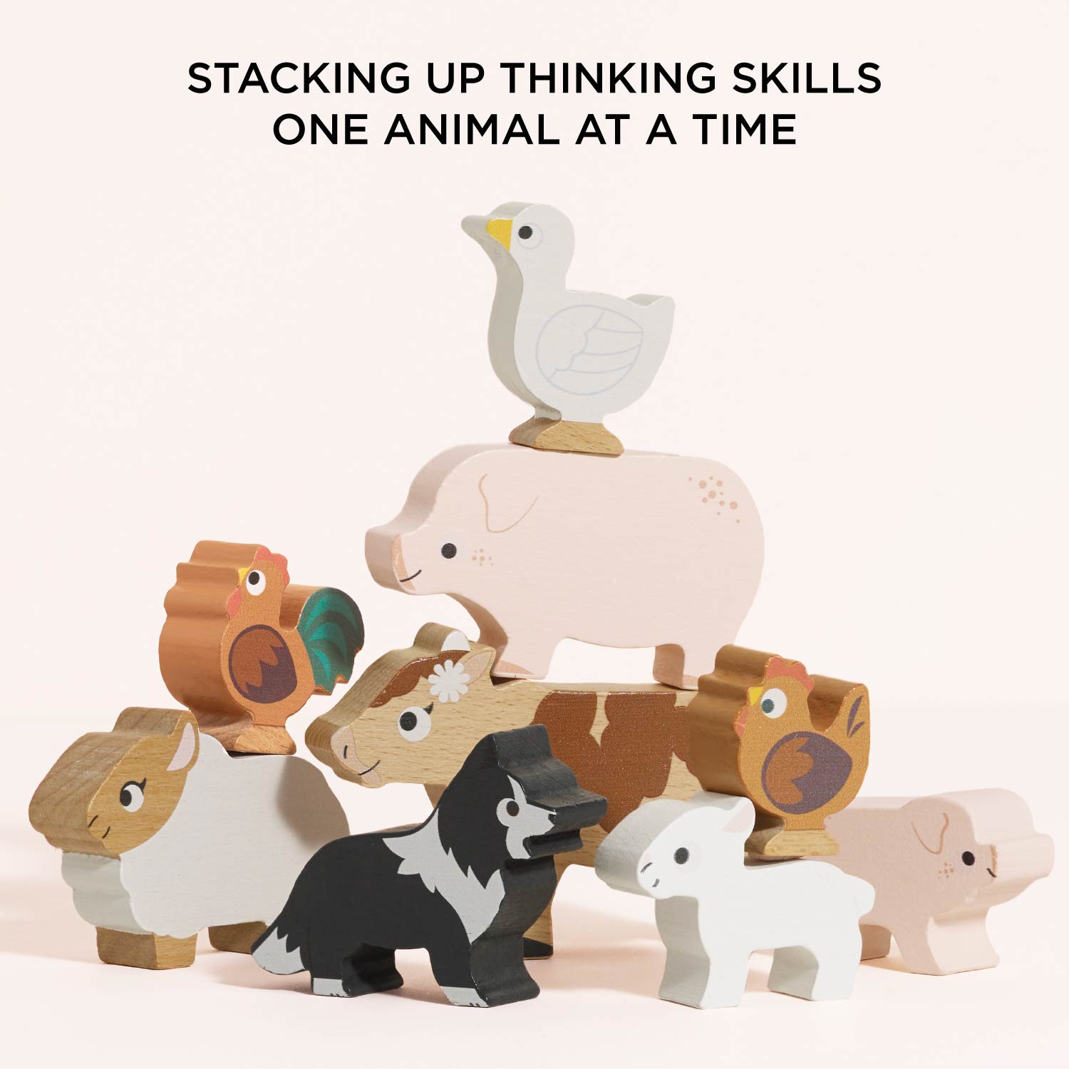 Farmyard Stacking Animals & Bag - Toby Tiger UK