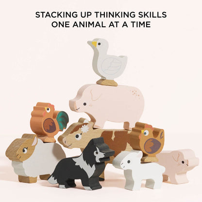 Farmyard Stacking Animals & Bag - Toby Tiger UK