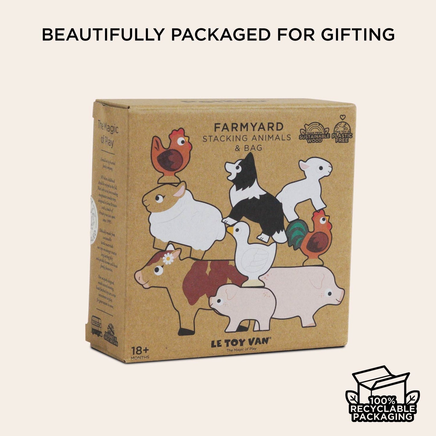 Farmyard Stacking Animals & Bag - Toby Tiger UK