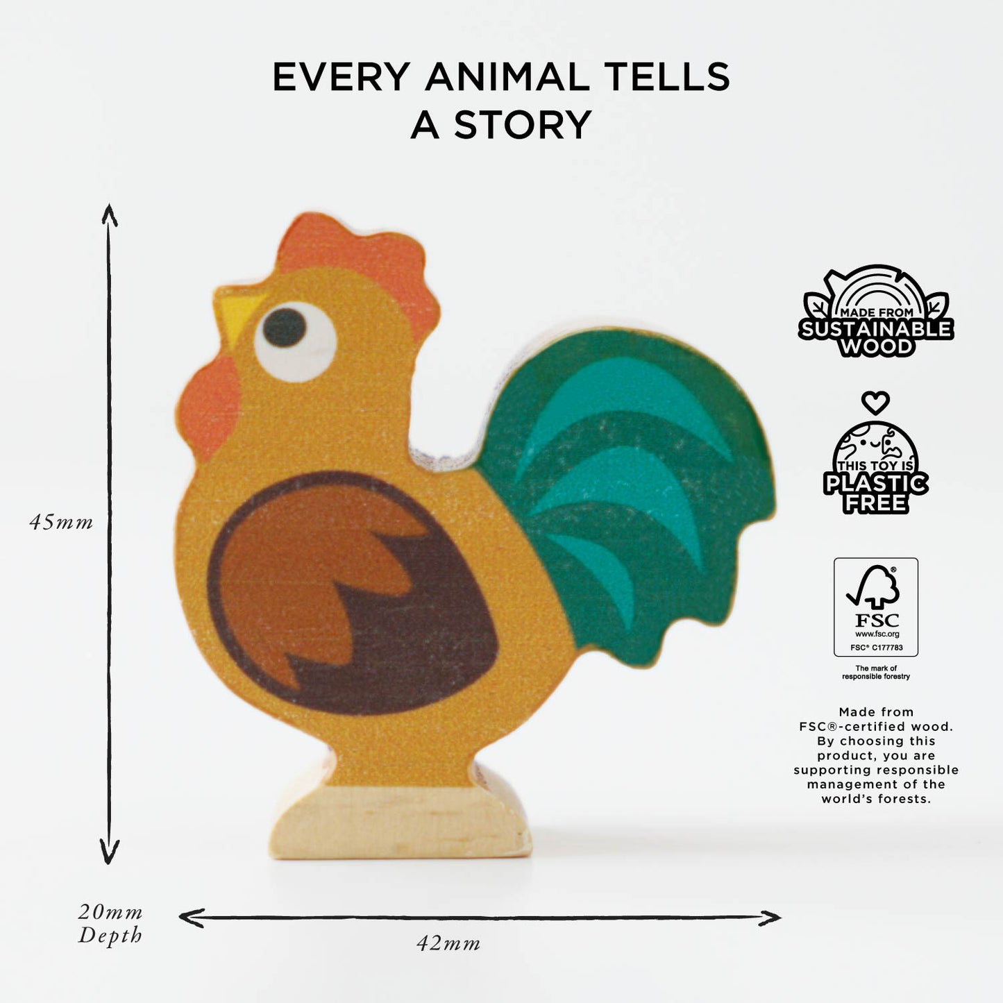Farmyard Stacking Animals & Bag - Toby Tiger UK