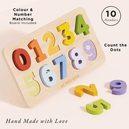 Counting Wooden Numbers Shape Sorter - Toby Tiger UK