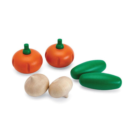 Fresh Produce Set E (Cucumbers, Onions & Pumpkins) - Toby Tiger