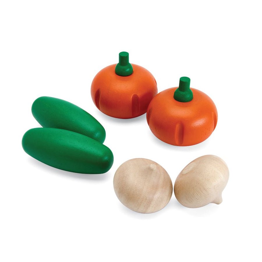 Fresh Produce Set E (Cucumbers, Onions & Pumpkins) - Toby Tiger