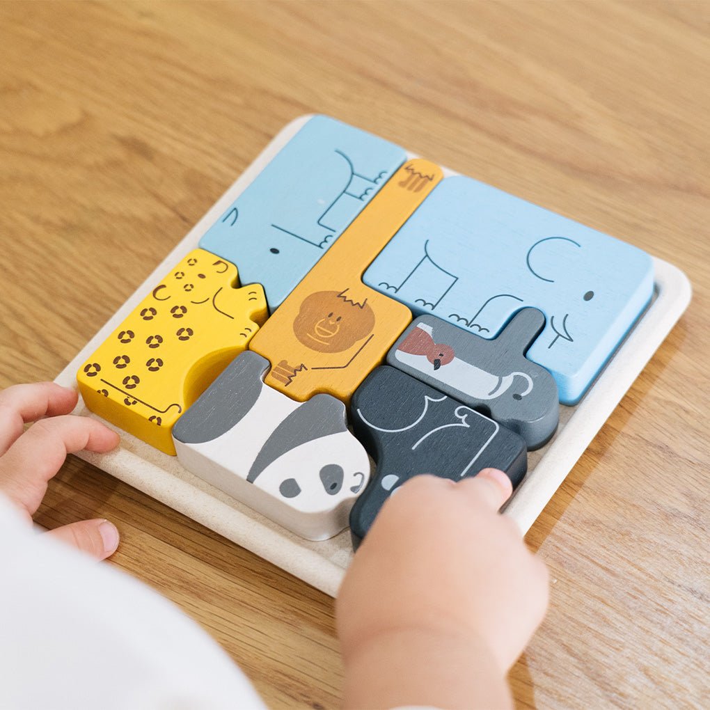 PlanToys Animal Puzzle Game - Toby Tiger