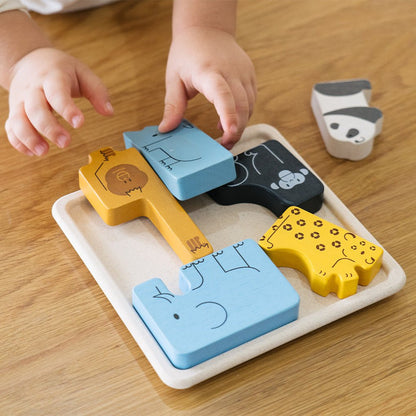 PlanToys Animal Puzzle Game - Toby Tiger