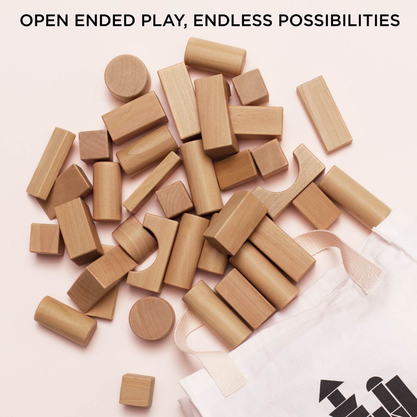 Natural Wood Building Blocks - Toby Tiger UK