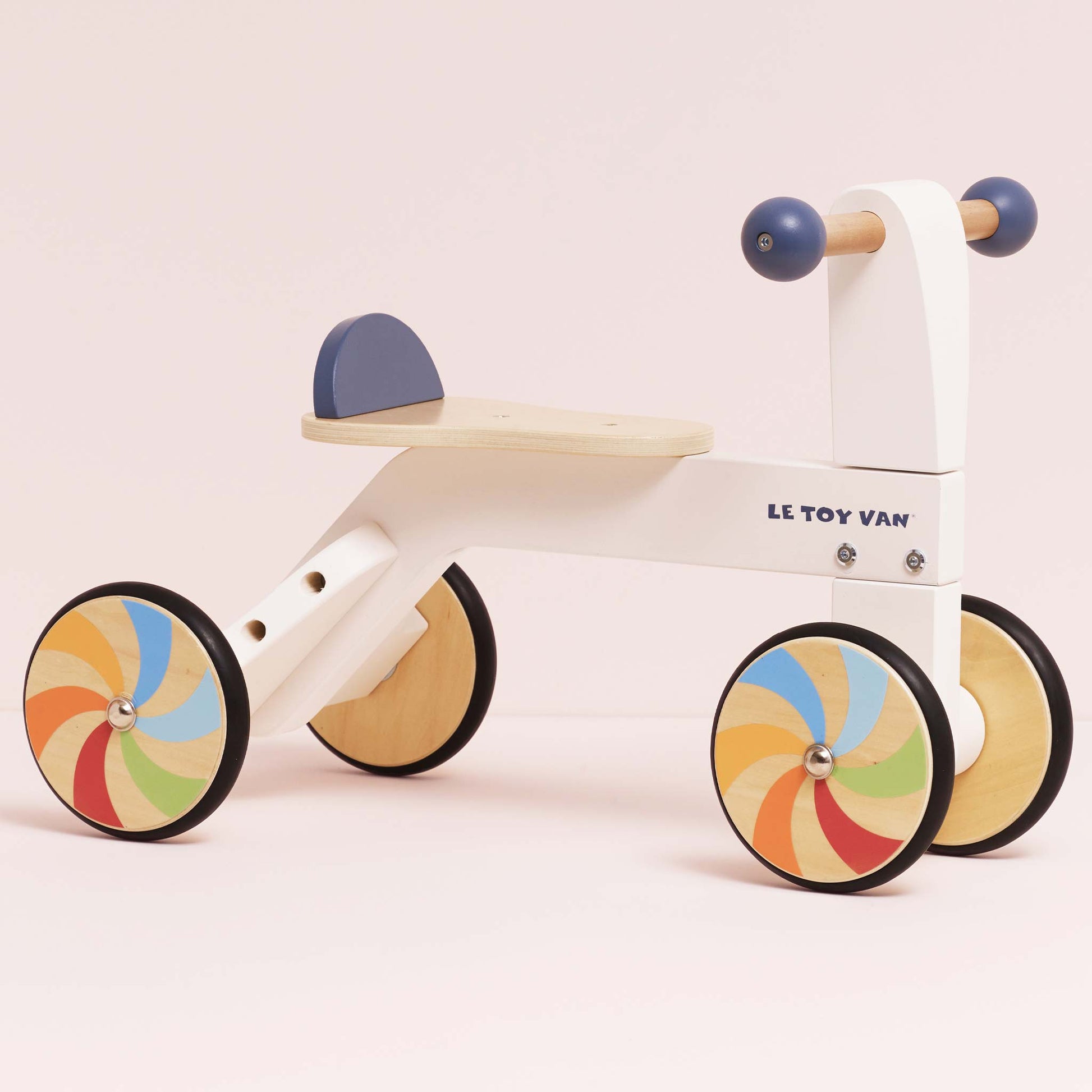Wooden Rainbow Ride On Trike - Toby Tiger