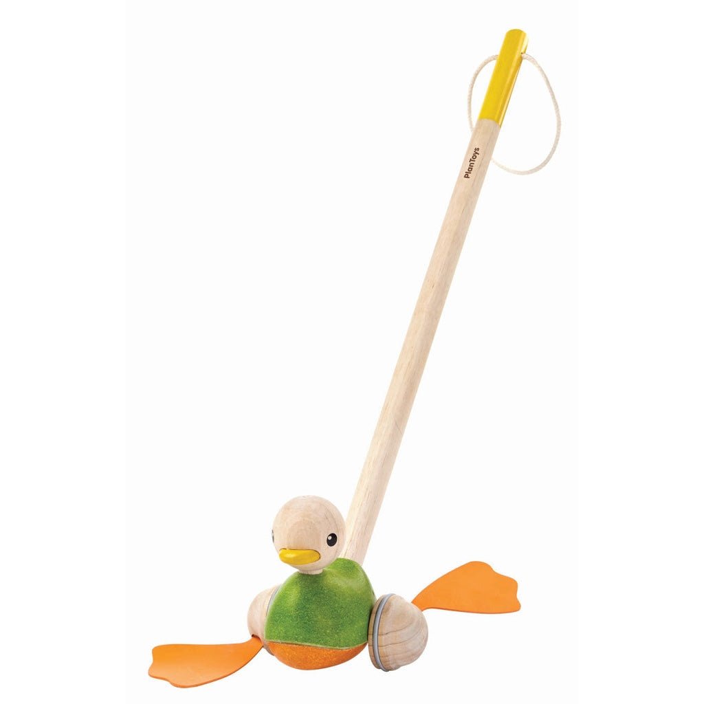 PlanToys Push Along Duck - Toby Tiger