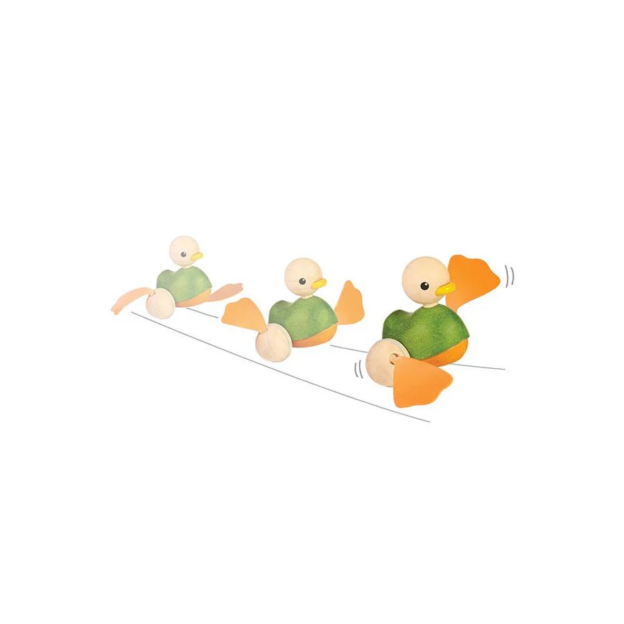 PlanToys Push Along Duck - Toby Tiger