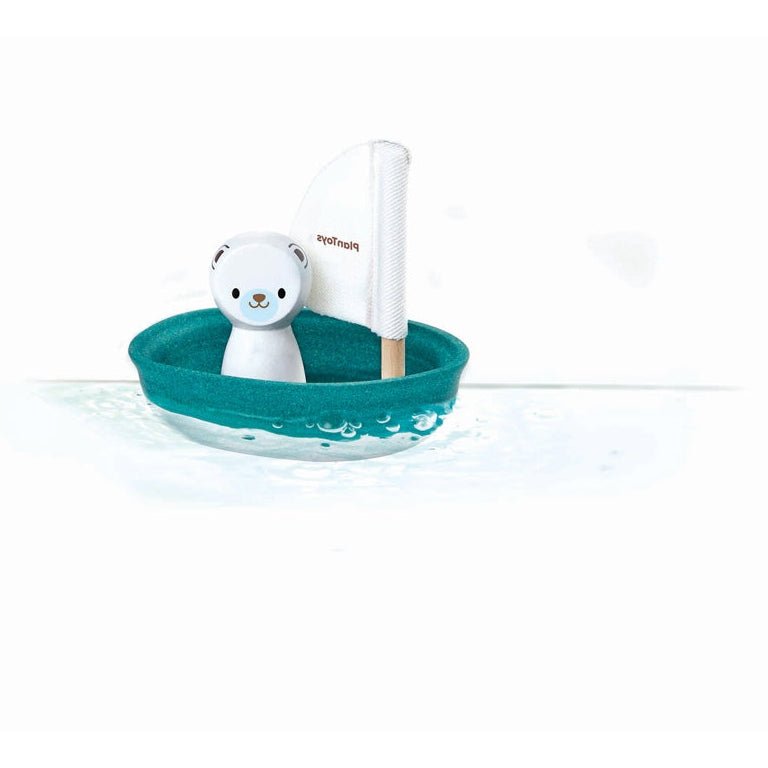 PlanToys Sailing Boat - Polar Bear - Toby Tiger
