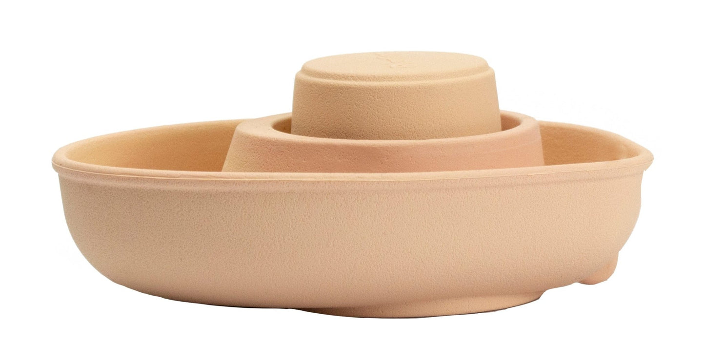 PlanToys Rubber Convertible Boat - Pastel Orange - Toby Tiger