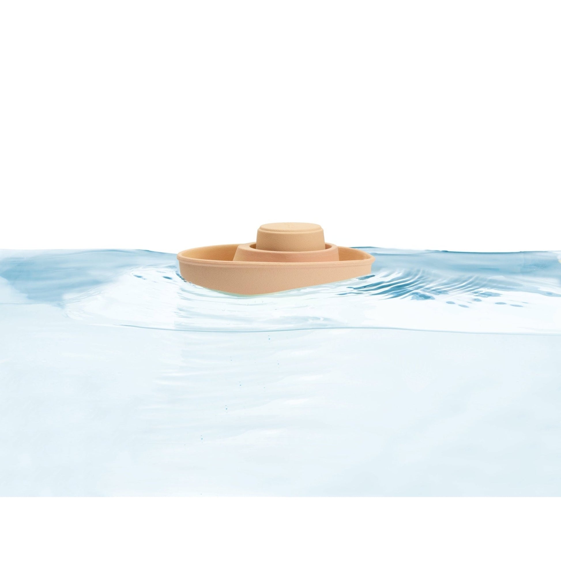PlanToys Rubber Convertible Boat - Pastel Orange - Toby Tiger