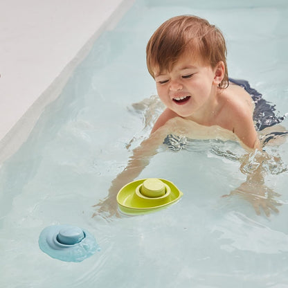 PlanToys Rubber Convertible Boat - Pastel Green - Toby Tiger