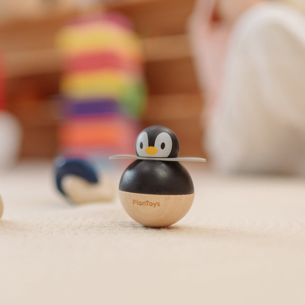 PlanToys Penguin Wobbler - Toby Tiger