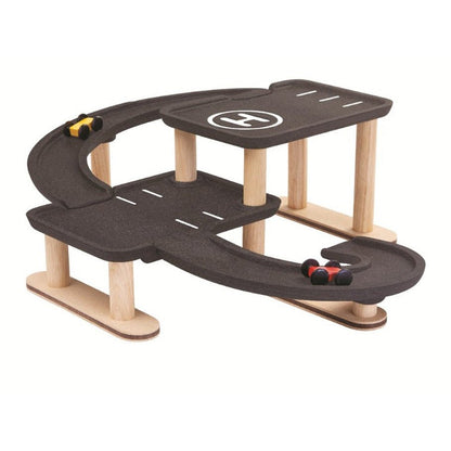 PlanToys Race 'n' Play Parking Garage - Toby Tiger