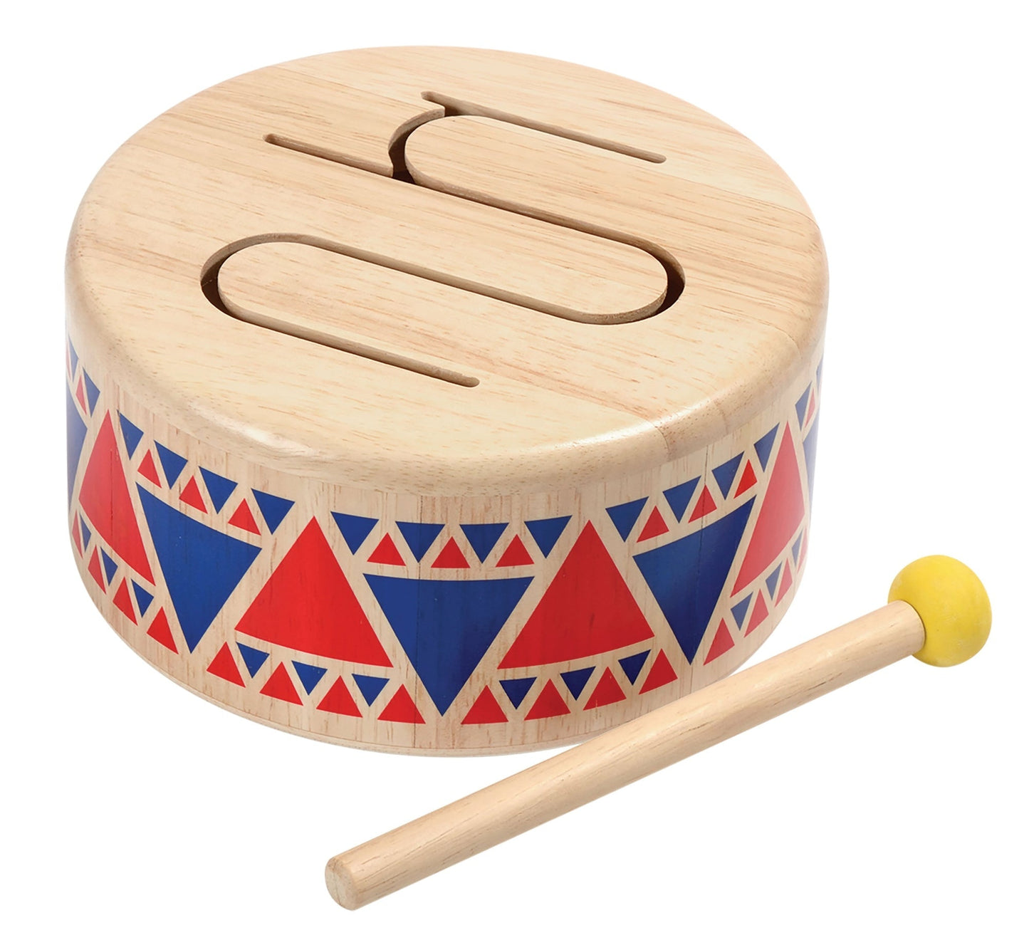 PlanToys Wooden Solid Drum Musical Toy - Toby Tiger