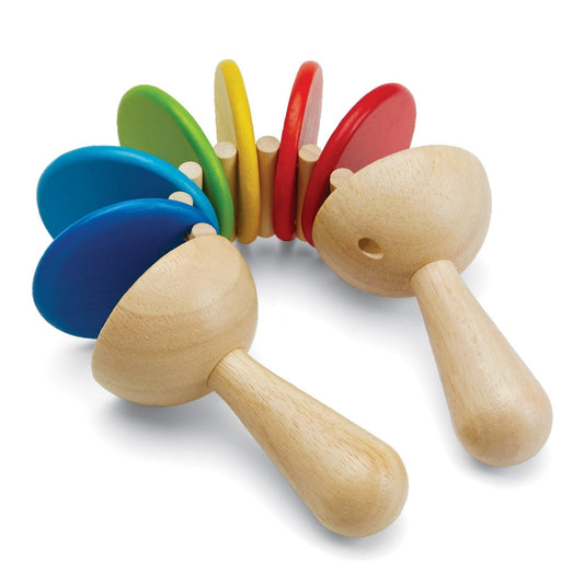 PlanToys Wooden Clatter Musical Instrument - Toby Tiger
