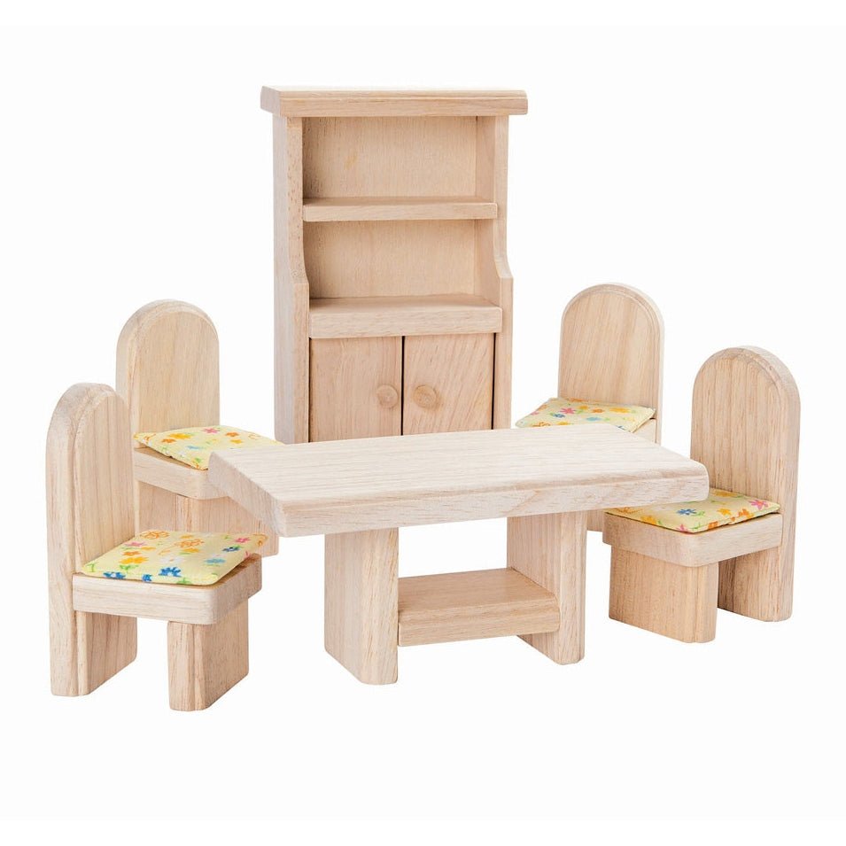 PlanToys Dining Room Classic Doll Furniture Set - Toby Tiger