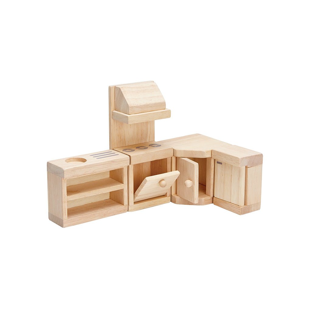 PlanToys Kitchen Set Classic Doll Furniture Set - Toby Tiger