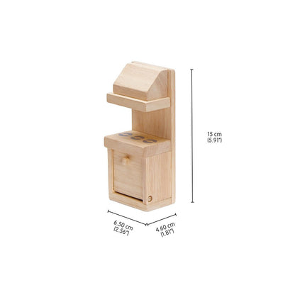 PlanToys Kitchen Set Classic Doll Furniture Set - Toby Tiger