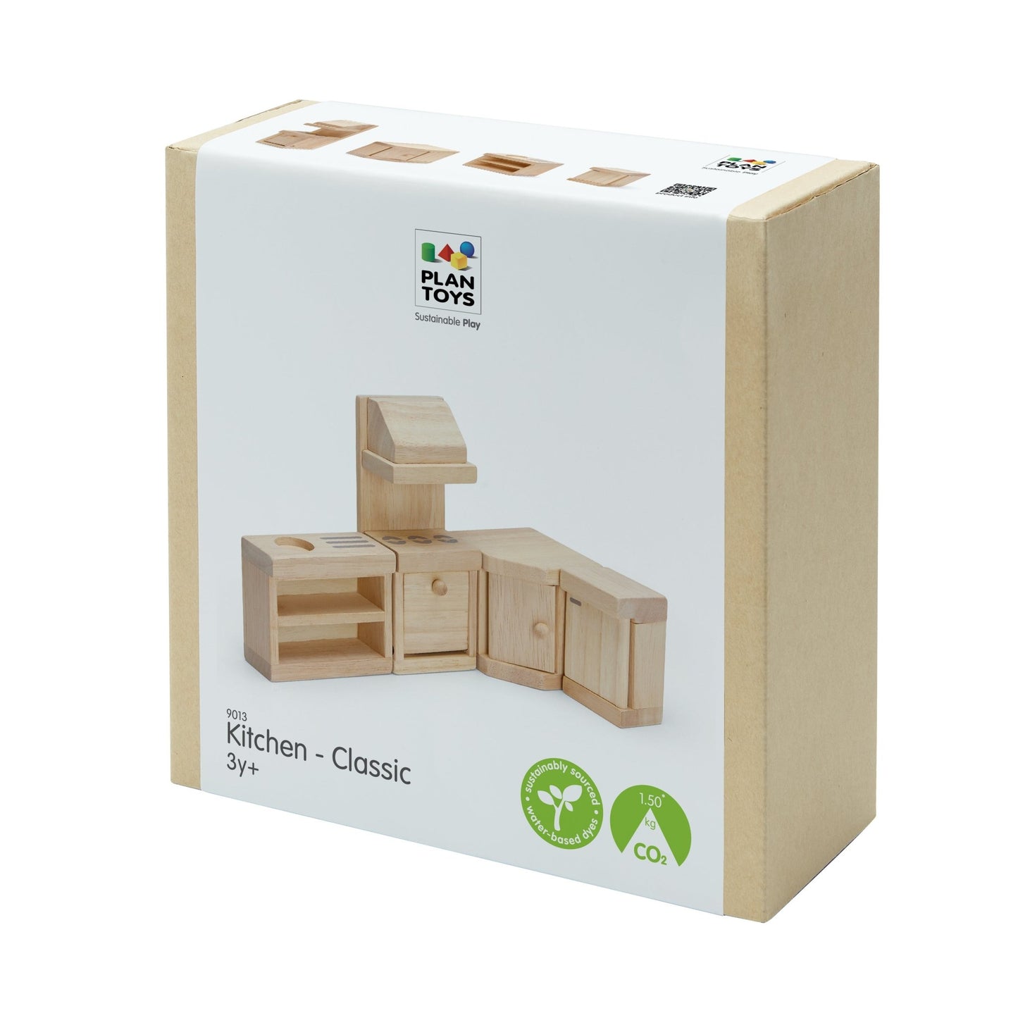 PlanToys Kitchen Set Classic Doll Furniture Set - Toby Tiger
