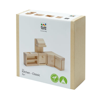 PlanToys Kitchen Set Classic Doll Furniture Set - Toby Tiger