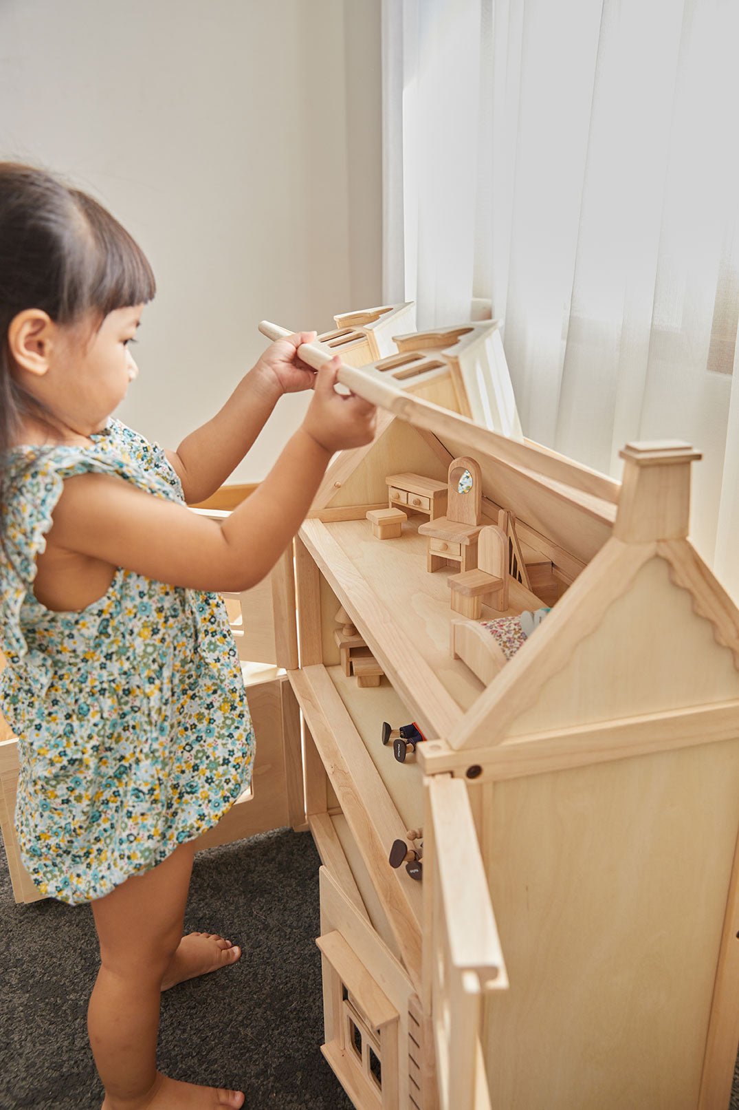 PlanToys Bathroom Classic Doll Furniture Set - Toby Tiger