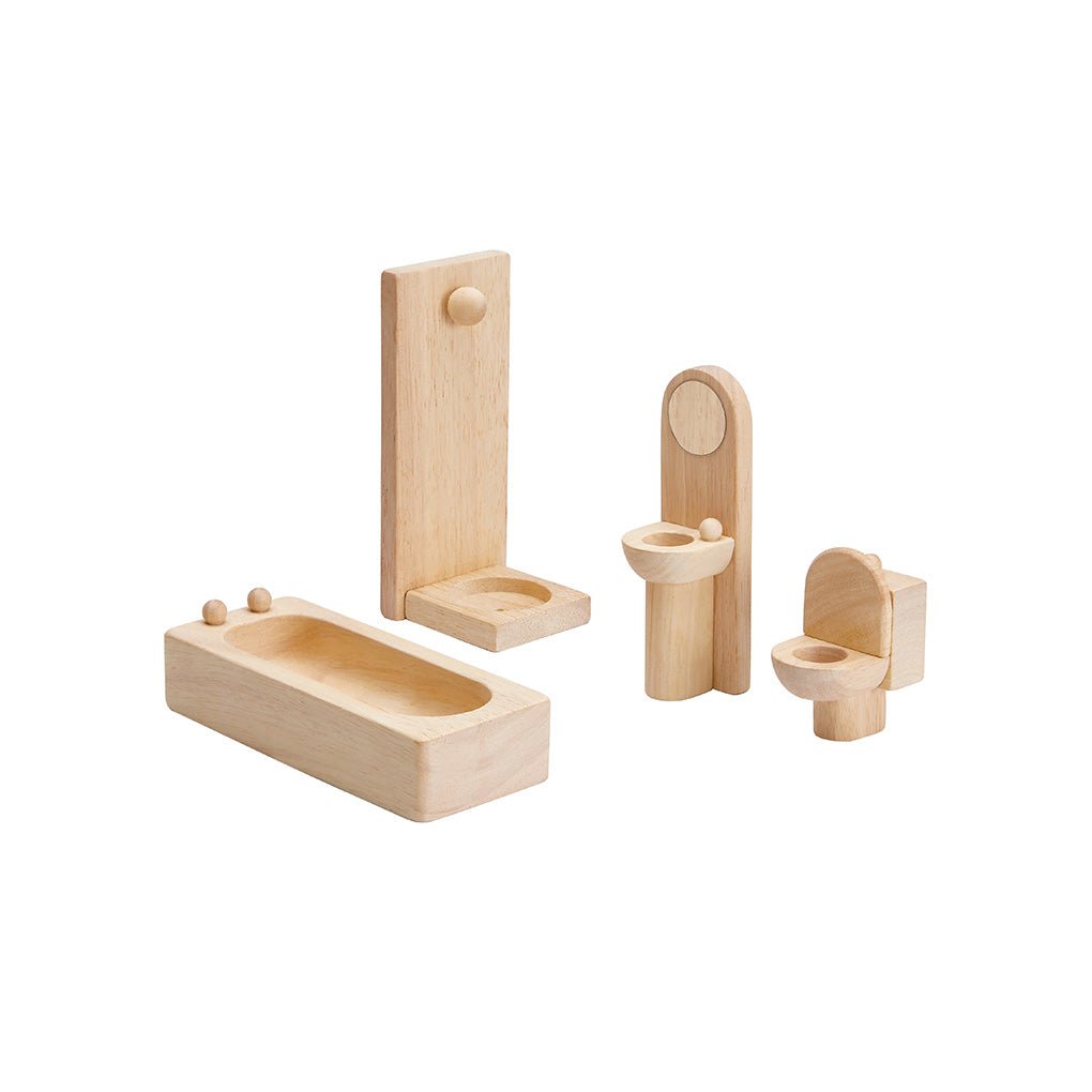 PlanToys Bathroom Classic Doll Furniture Set - Toby Tiger