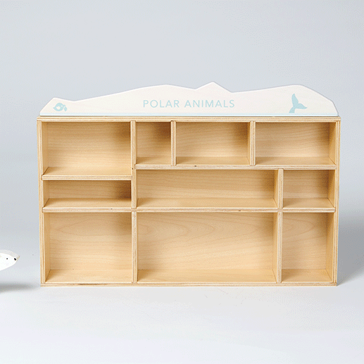 Polar Animals Shelf Set